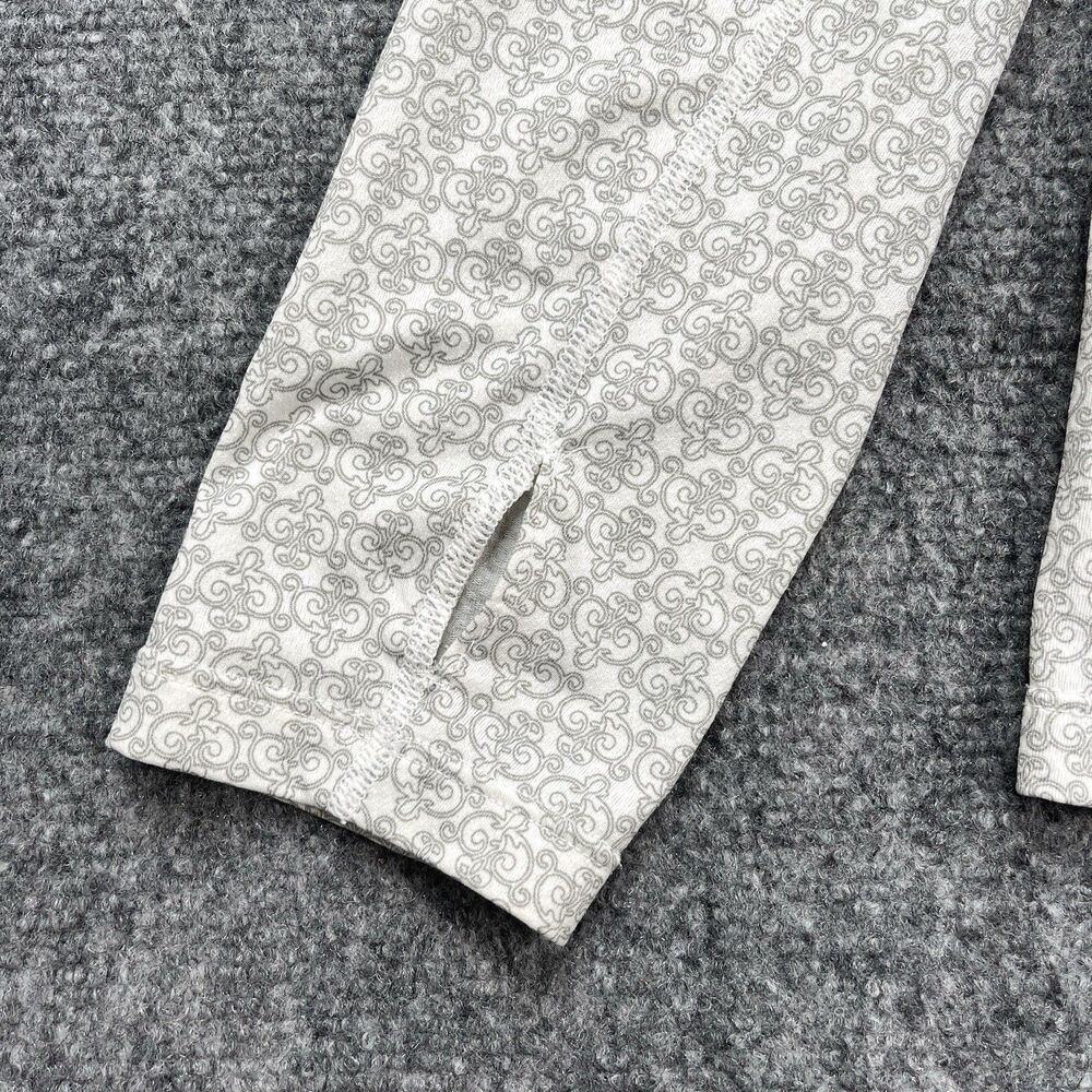 REI Hooded Athletic Top Womens Large White Printed Lightweight Thumb Holes - Picture 5 of 10